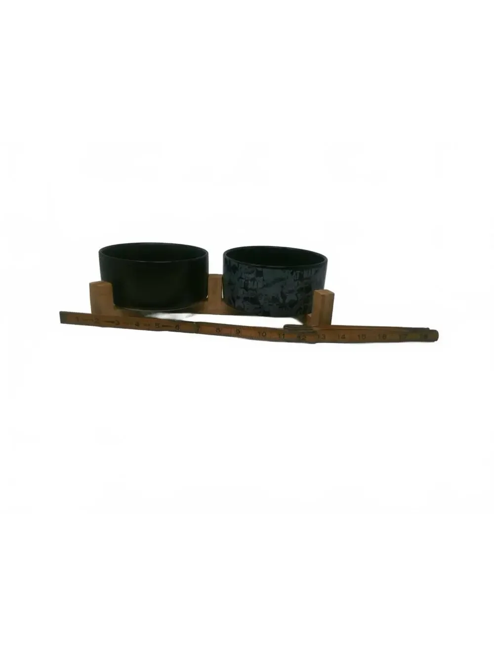 Batman Themed Double Dog Bowls with Wooden Stand